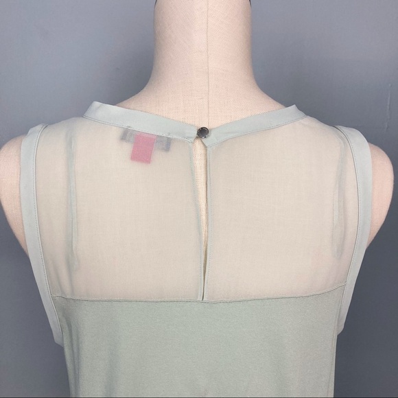 𝅺vince Camuto Soft Breeze Green Sleeveless Top - Picture 6 of 16